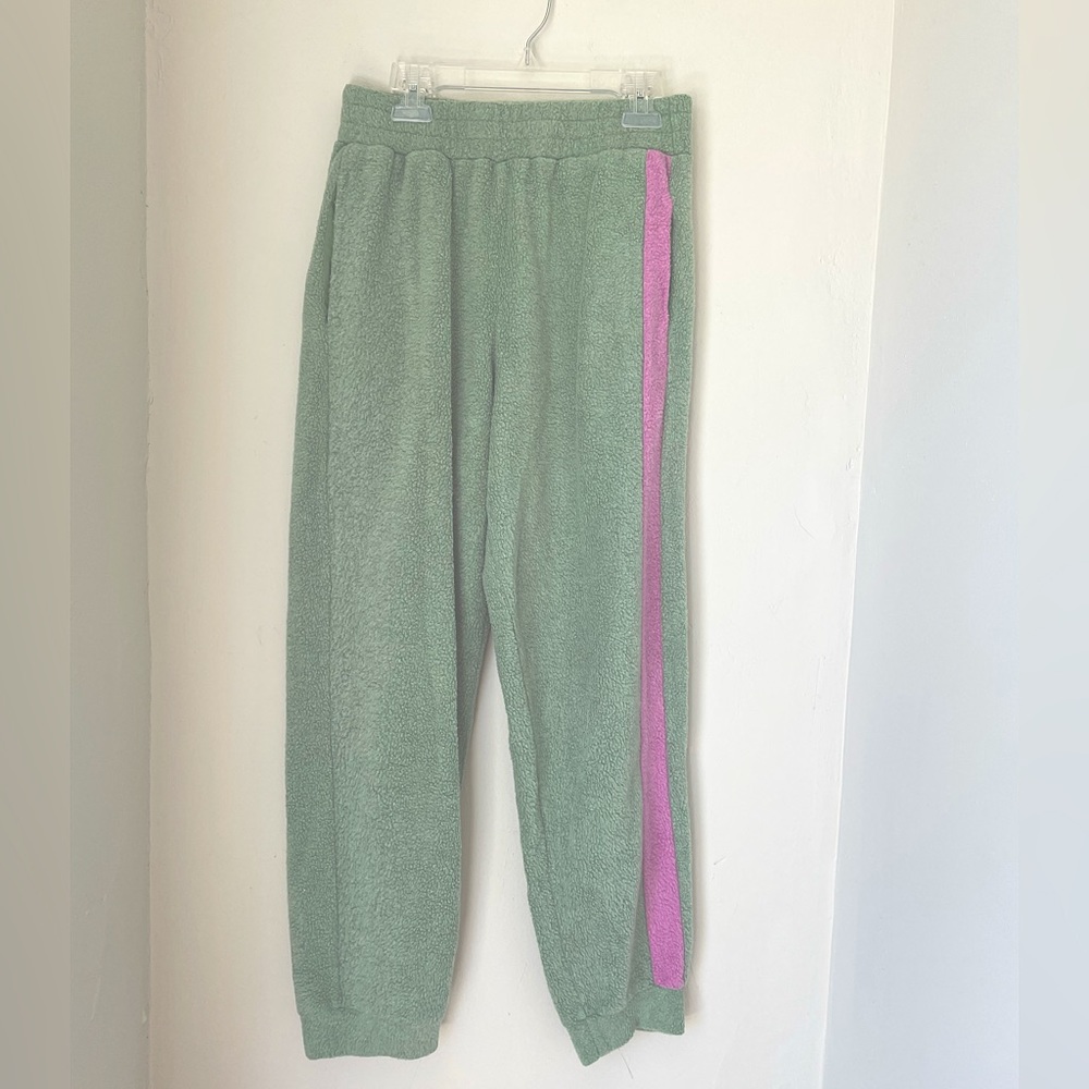 Free People Blue Monday Fleece jogger pant XS new without tags